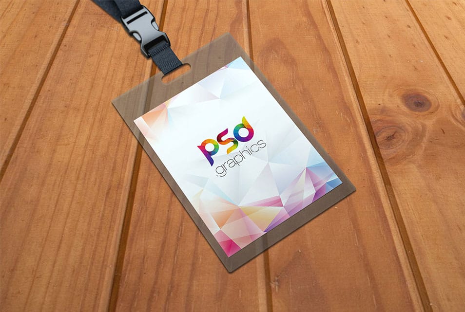 Identity Card Holder Mockup PSD 2 Identity Card Holder Mockup PSD