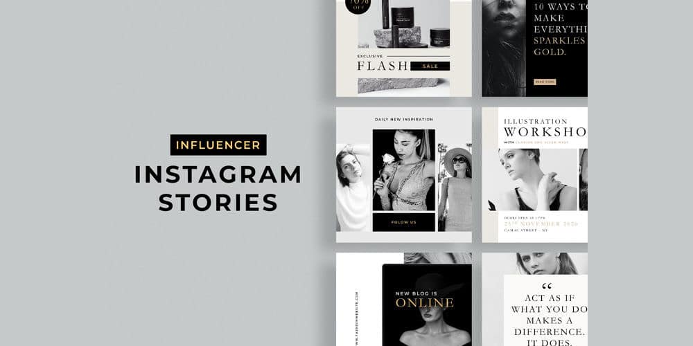 100+ Best Instagram Post Templates to Gain More Followers 82 Influencer Instagram Stories