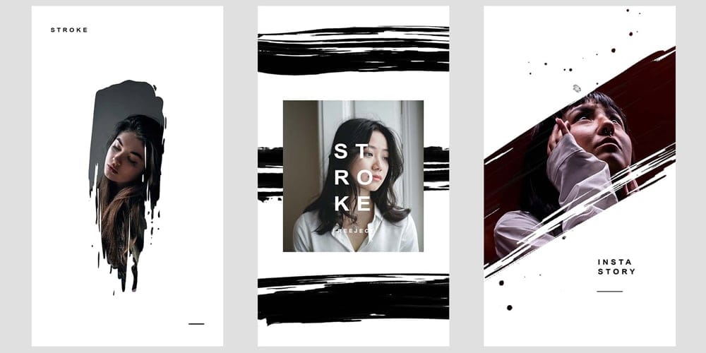 100+ Best Instagram post Templates to Gain More Followers 48 Ink Stroke Animation Design for Instagram Story