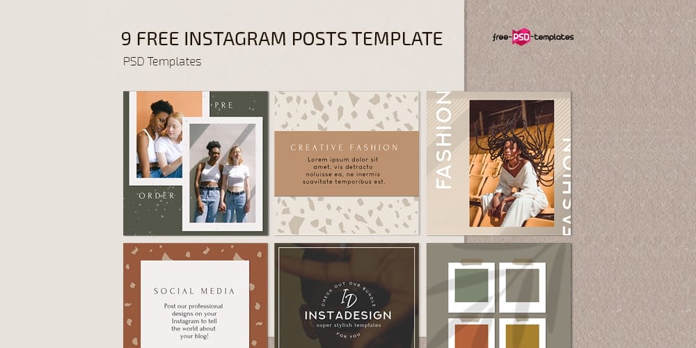 100+ Best Instagram Post Templates to Gain More Followers 209 Instagram Blog Posts Templates PSD