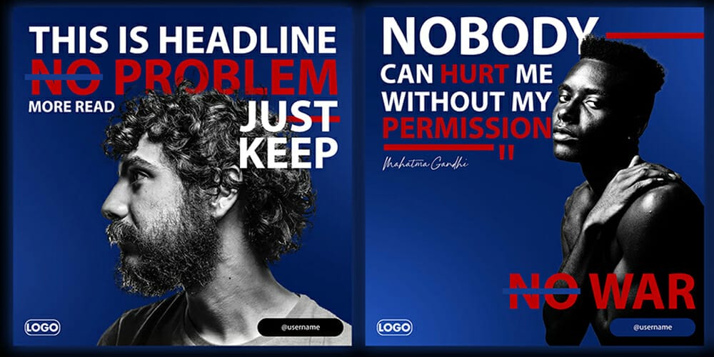 100+ Best Instagram Post Templates to Gain More Followers 99 Instagram Feed Template