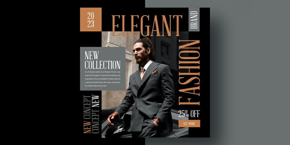 100+ Best Instagram Post Templates to Gain More Followers 128 Instagram Men Fashion Social Media Post Template