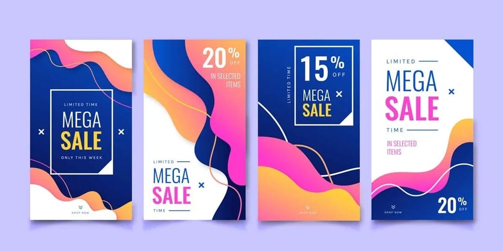 100+ Best Instagram Post Templates to Gain More Followers 250 Instagram Stories Abstract Cover Template