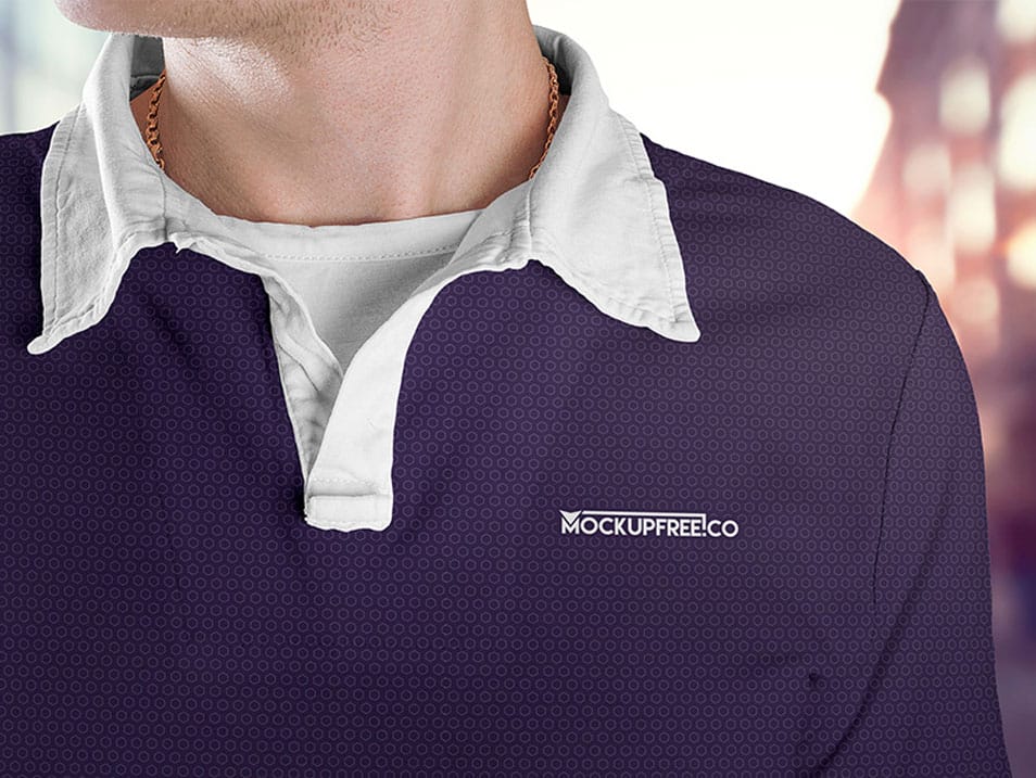 Man Polo Shirt Mockup 2 Man Polo Shirt Mockup