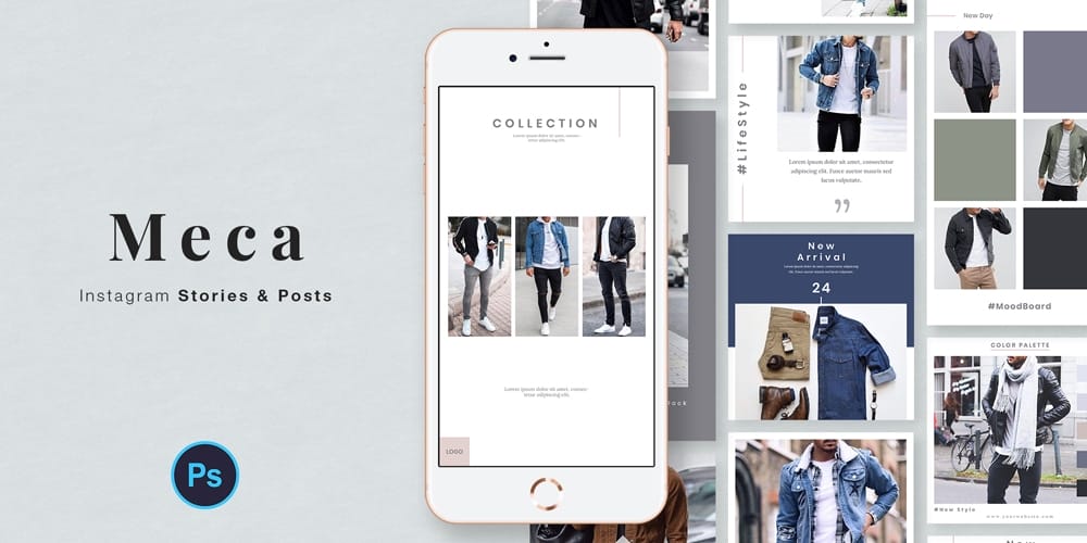 100+ Best Instagram Post Templates to Gain More Followers 286 Meca Instagram Template