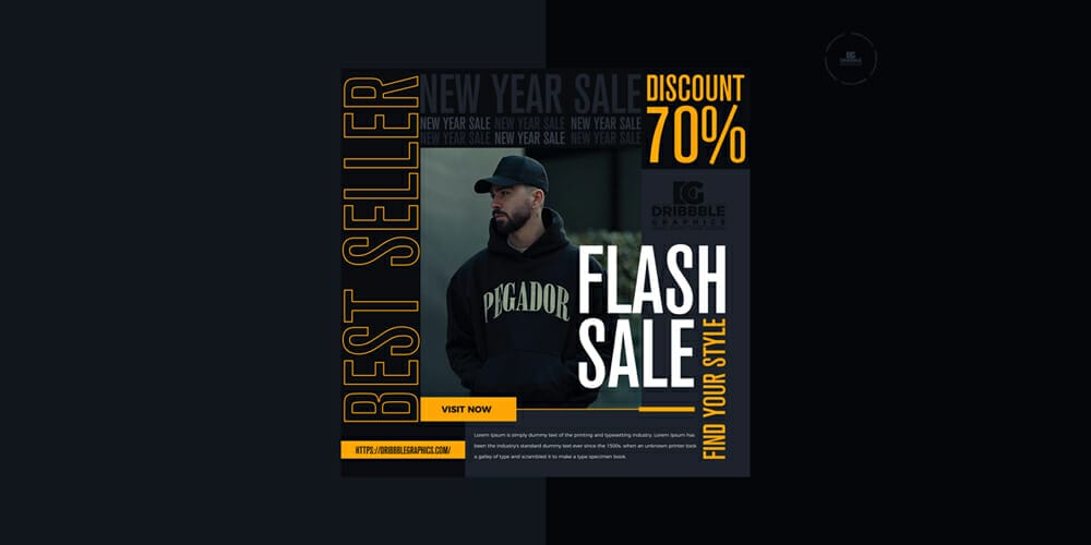 100+ Best Instagram Post Templates to Gain More Followers 59 Men Fashion Instagram Social Media Post Template