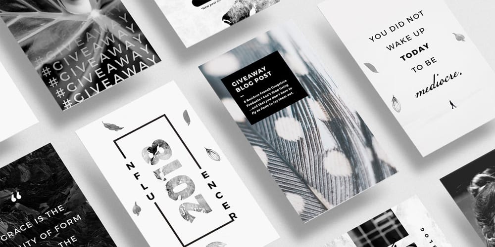 100+ Best Instagram Post Templates to Gain More Followers 170 Noir Beauty Instagram Stories PSD