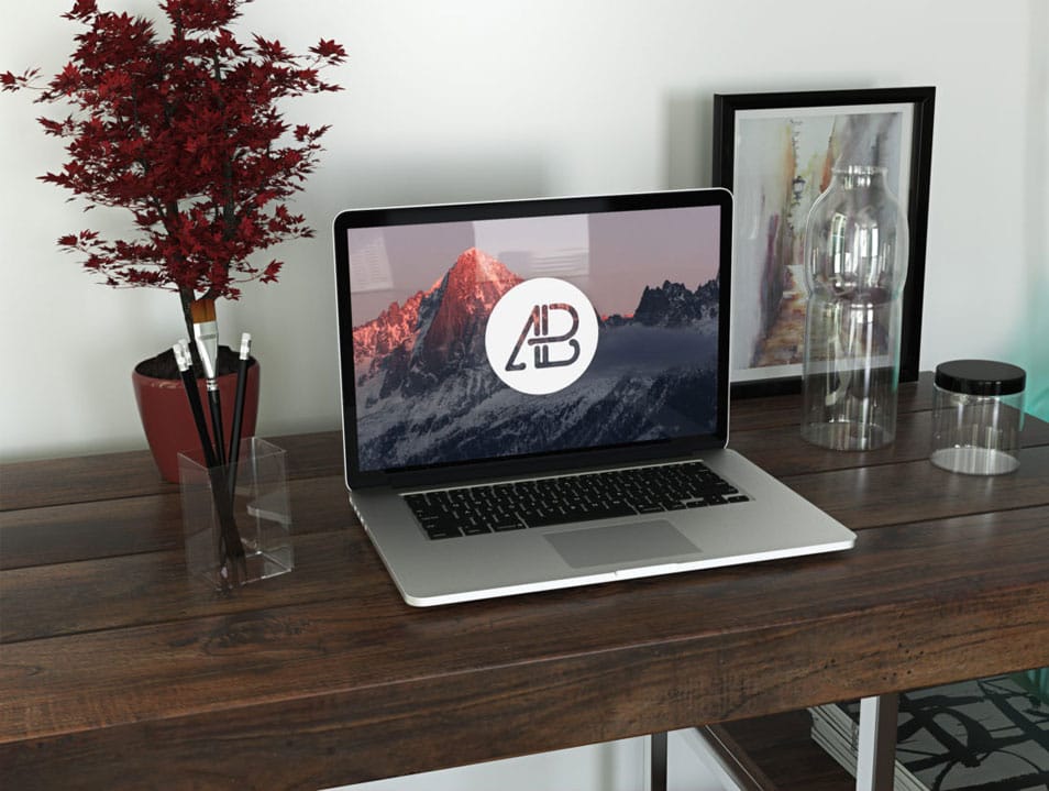 Realistic Retina Macbook Pro Mockup 2 Realistic Retina Macbook Pro MockupRealistic Retina Macbook Pro Mockup