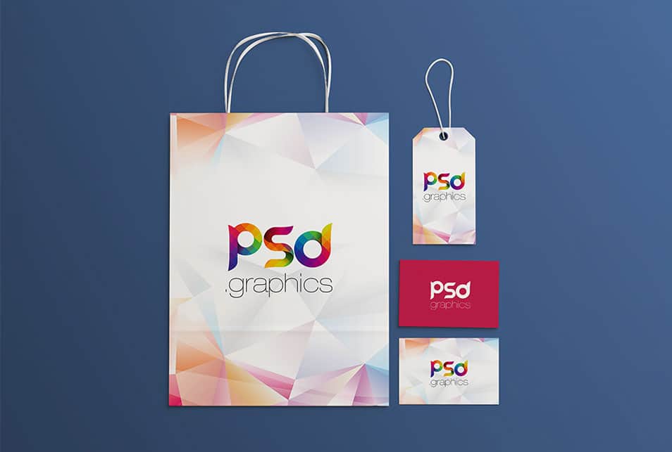 Shopping Brand Identity Mockup Free PSD 2 Shopping Brand Identity Mockup Free PSD