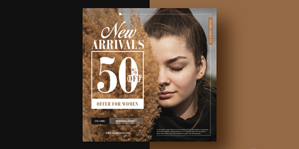 100+ Best Instagram Post Templates to Gain More Followers 13 Social Media Instagram Fashion Banner Template