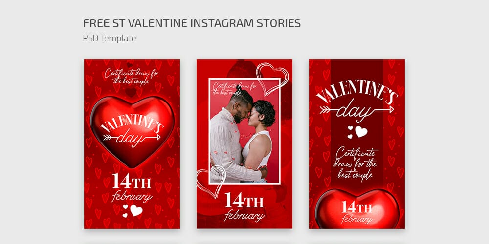 100+ Best Instagram Post Templates to Gain More Followers 296 St. Valentine’s Day Instagram Stories Templates
