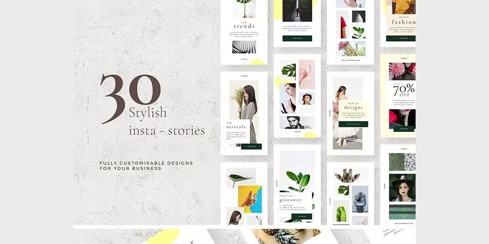 100+ Best Instagram Post Templates to Gain More Followers 39 Stylish Instagram Stories Pack PSD