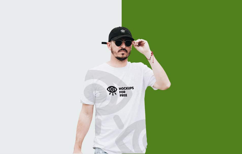 T-Shirt & Cap Mockup 2 T-Shirt & Cap Mockup