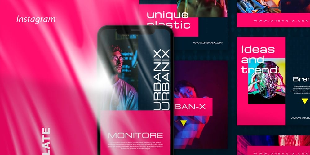 100+ Best Instagram Post Templates to Gain More Followers 181 Urbanix Instagram Post and Stories Template