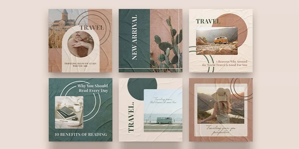 100+ Best Instagram Post Templates to Gain More Followers 133 Vintage Instagram Post Templates