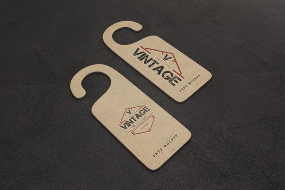 Vintage Label PSD Mockups 2 Vintage Label PSD Mockups