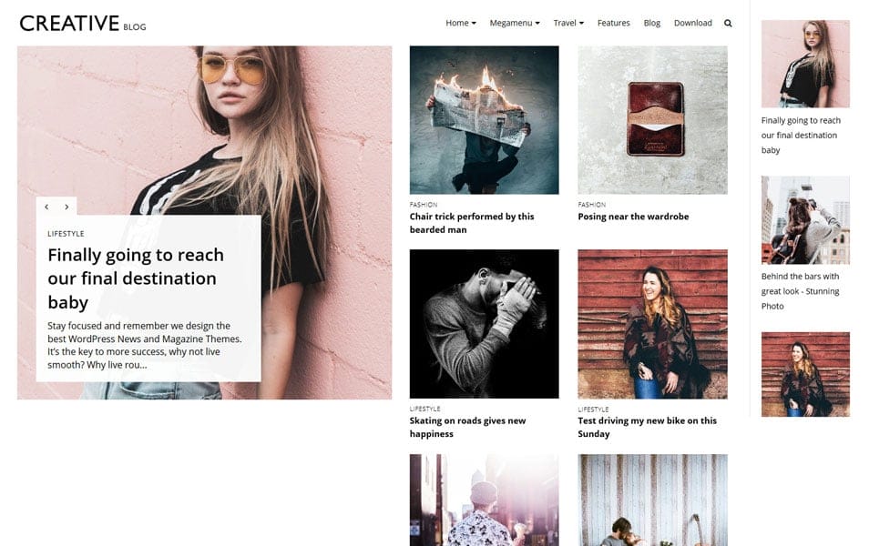 Creative Blog Responsive Blogger Template