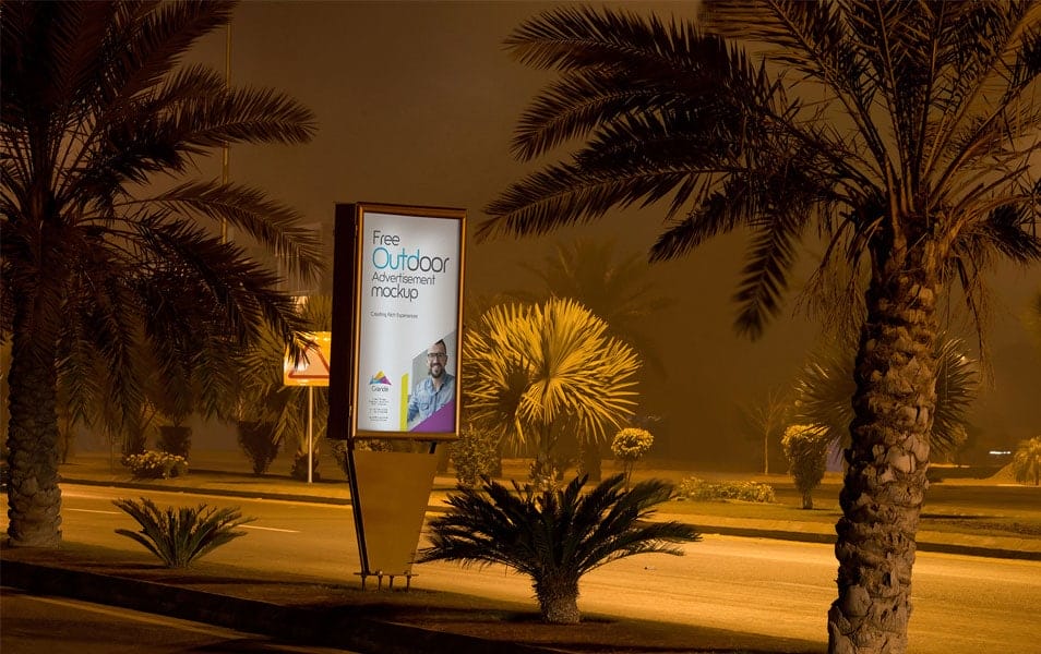 Free Amazing Outdoor Billboard Mockup 2 Free Amazing Outdoor Billboard Mockup