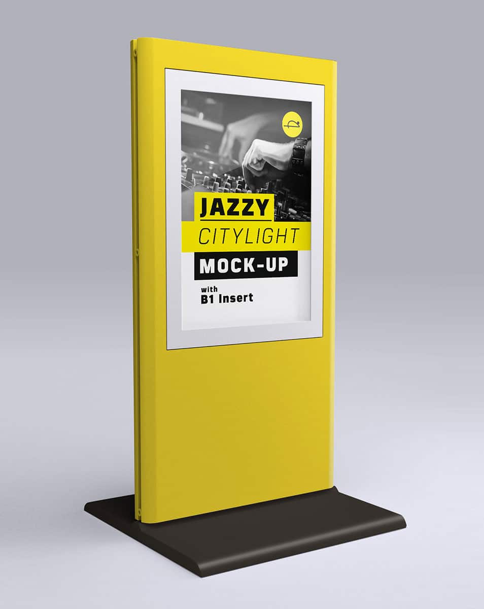 Free Citylight Mockup Template 2 Free Citylight Mockup Template
