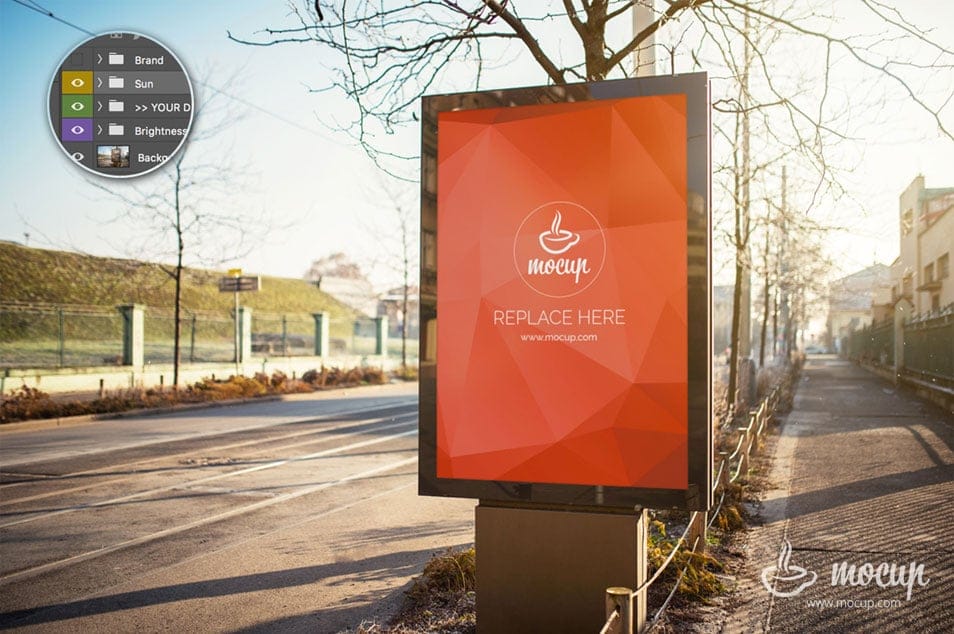 Free PSD Mockup Outdoor Advertising 2 Free PSD Mockup Outdoor Advertising