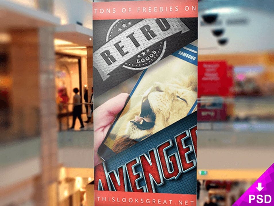 Mall Banner Mockup 2 Mall Banner Mockup