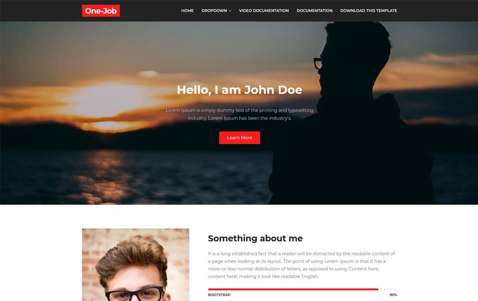 OneJob Responsive Blogger Template