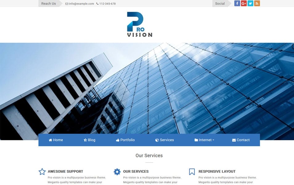 ProVision Responsive Blogger Template