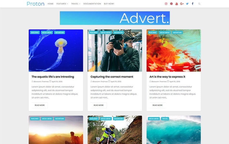 300+ Best Free Responsive Blogger Templates 2025 363 Proton Responsive Blogger Template