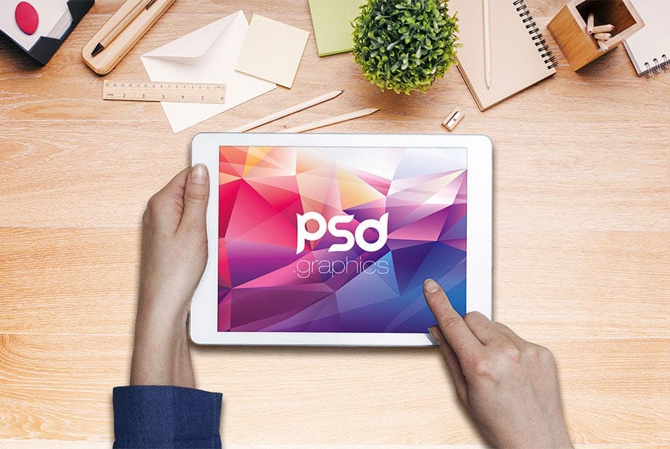 Working on iPad Mockup Free PSD 2 Working on iPad Mockup Free PSD