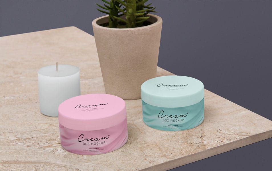 Free Amazing Cosmetic Jar Mockup