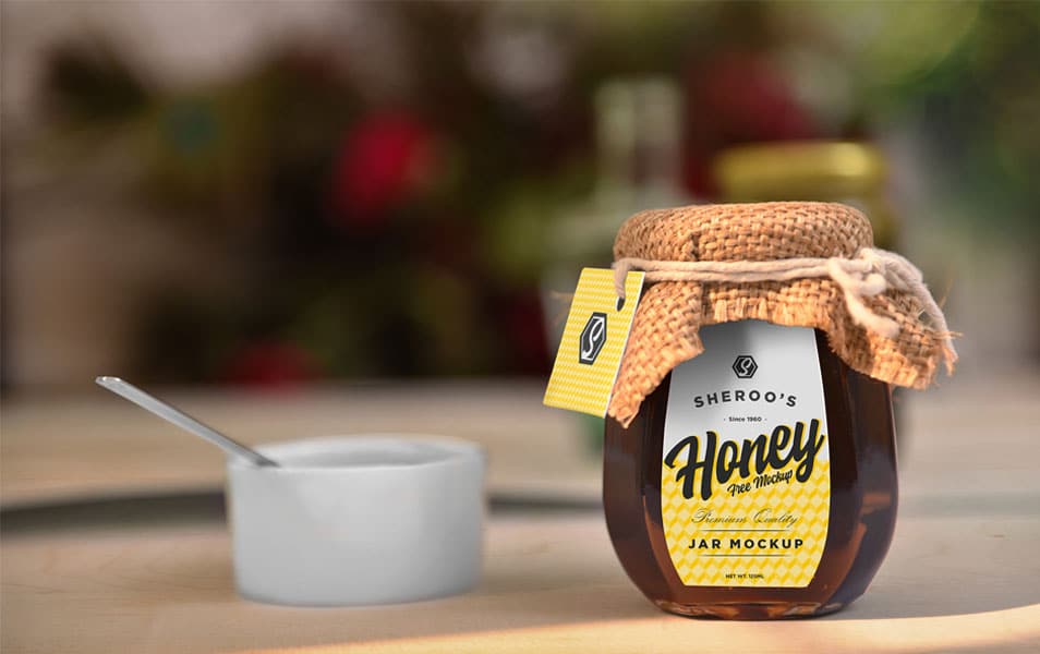 The Ultimate Collection of 2000+ Free Mockup Templates PSD Designs 675 Free Awesome Honey Jar Mockup