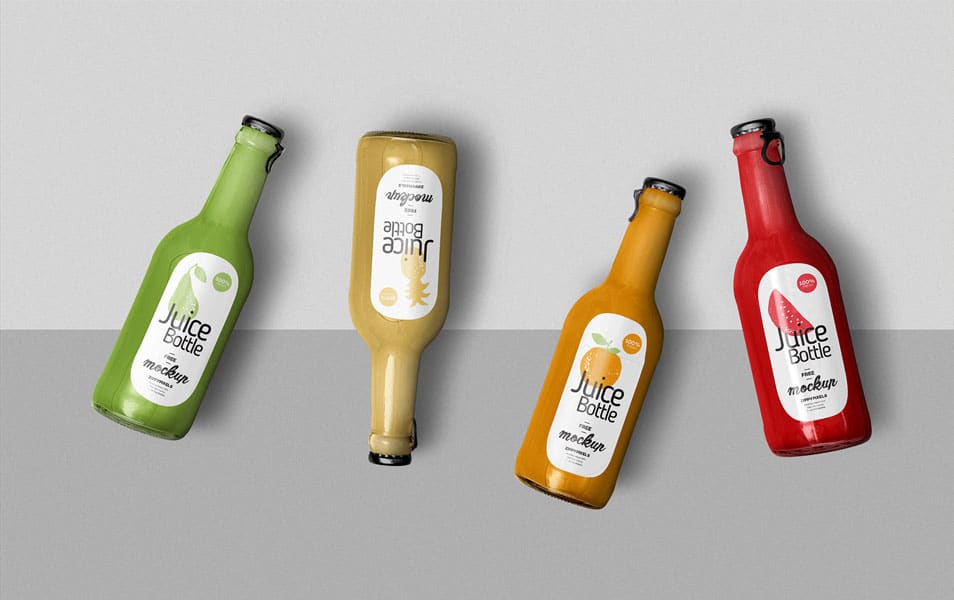 Free Awesome Juice Bottle Mockup