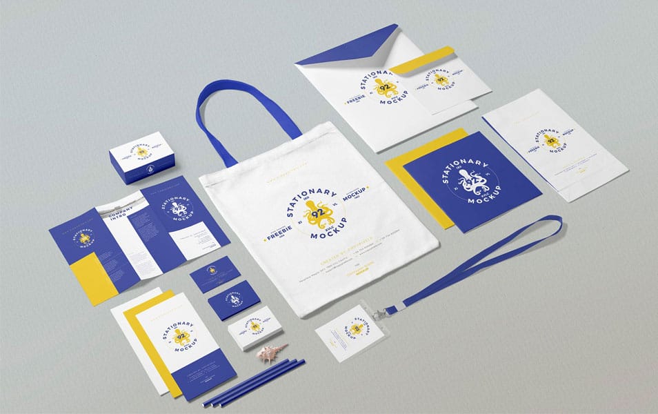 The Ultimate Collection of 2000+ Free Mockup Templates PSD Designs 245 Free Business Stationery Mockup Scene