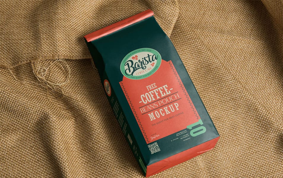 Free Classic Coffee Bag Mockup