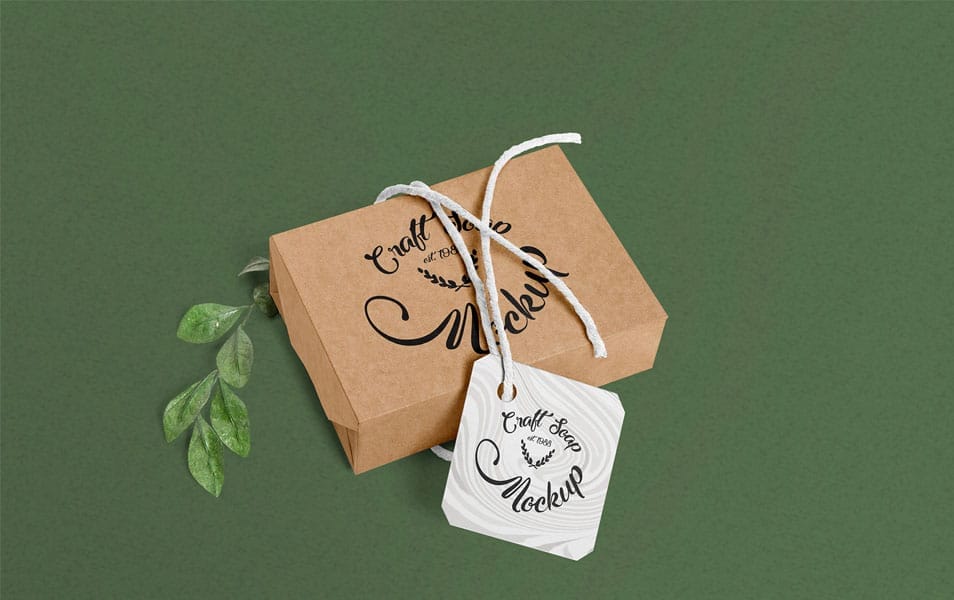 Free Craft Soap Box Mockup