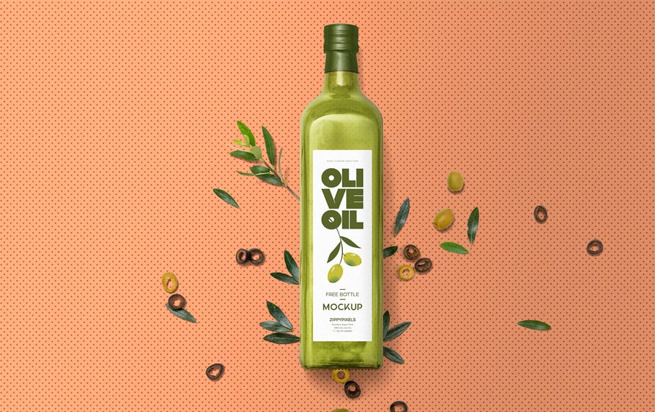 The Ultimate Collection of 2000+ Free Mockup Templates PSD Designs 523 Free Customizable Glass Bottle Mockup