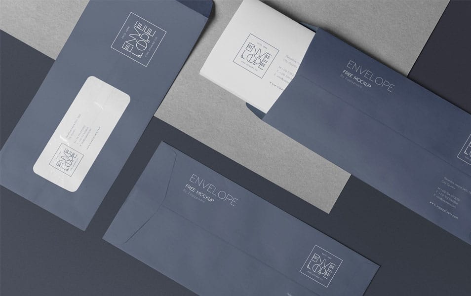 Free Envelope Mockup PSD