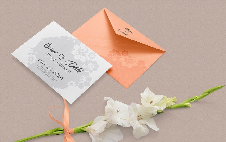 Free Greeting Card Mockup PSD