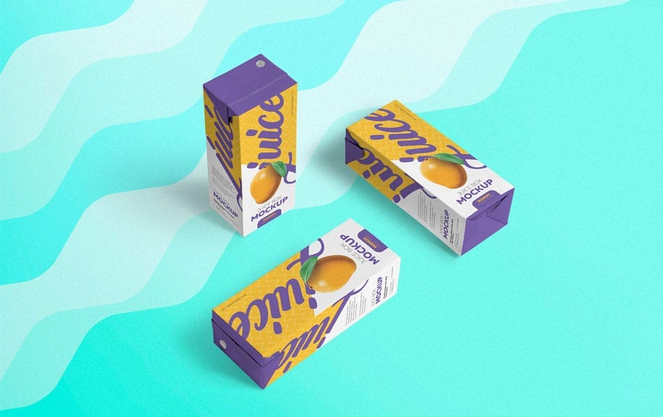 Free Juice Box Mockup