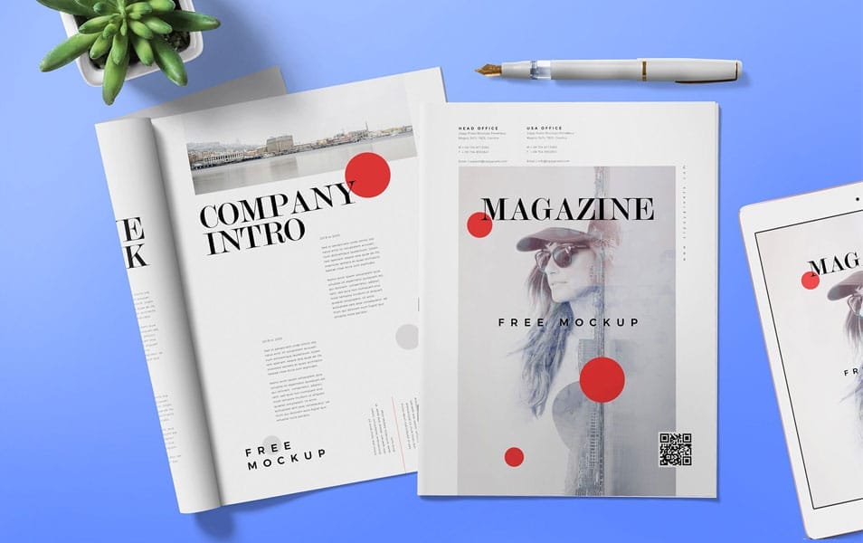 Free Magazine Ad Mock Up