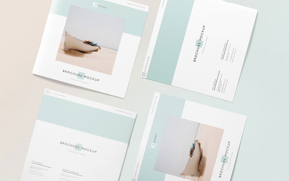 The Ultimate Collection of 2000+ Free Mockup Templates PSD Designs 333 Free Square Brochure Mockup Scene