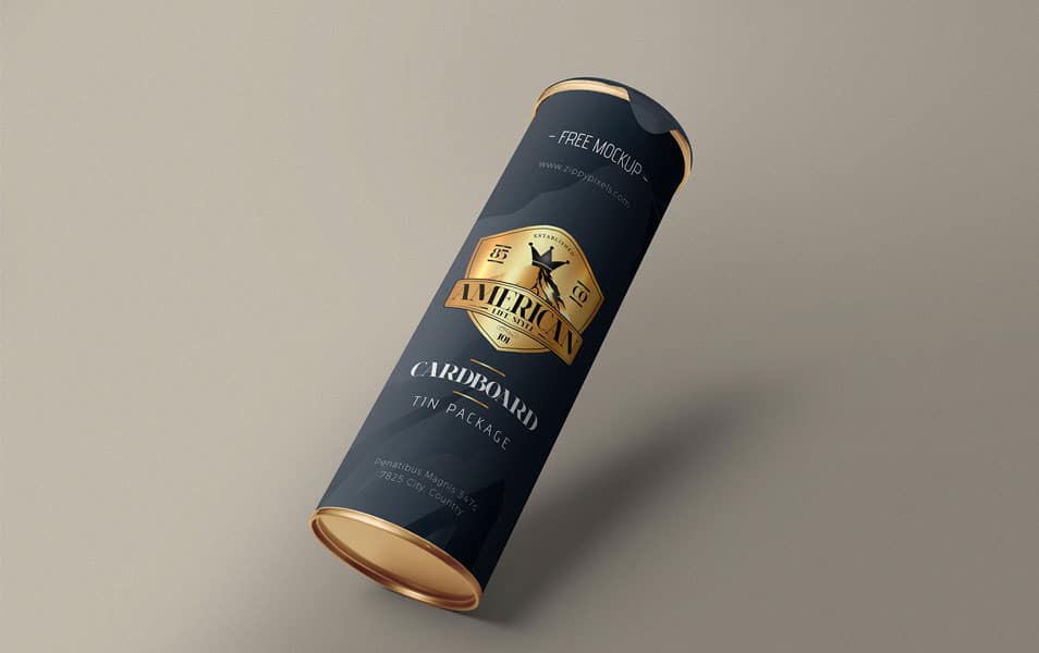 Free Stunning Cardboard Tube Mockup