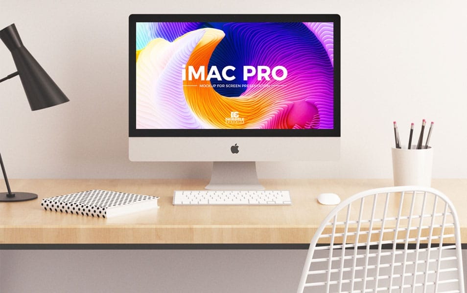 Free iMac Pro Mockup PSD