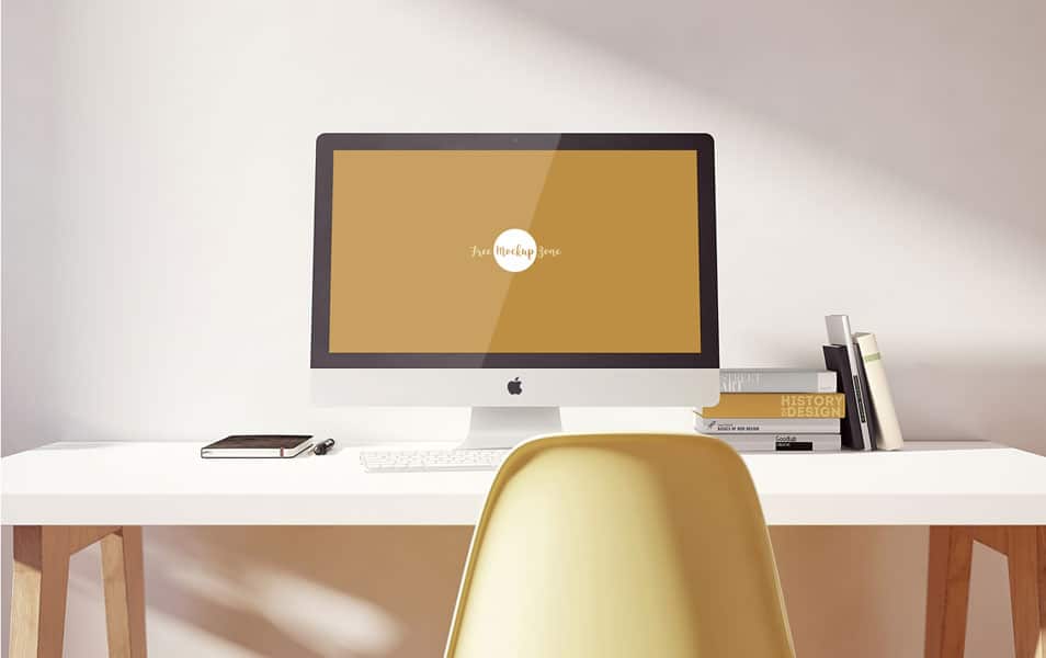 The Ultimate Collection of 2000+ Free Mockup Templates PSD Designs 9 Free iMac Pro on Designer Table Mockup PSD