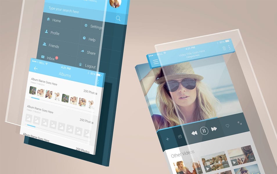 The Ultimate Collection of 2000+ Free Mockup Templates PSD Designs 90 Free iPhone App Mockups