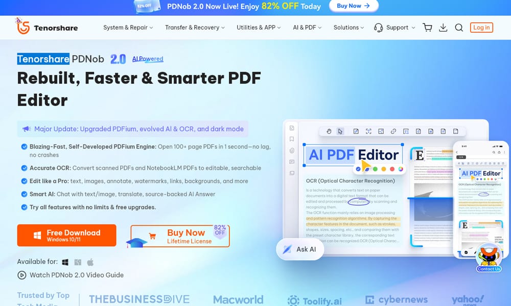 25+ Best PDF Editors That You May Not Know 2026 38 Tenorshare PDNob PDF Editor