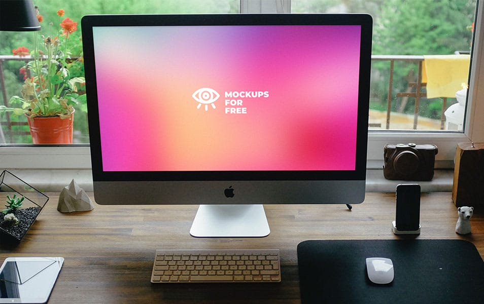 The Ultimate Collection of 2000+ Free Mockup Templates PSD Designs 6 iMac Photo Based Mockup