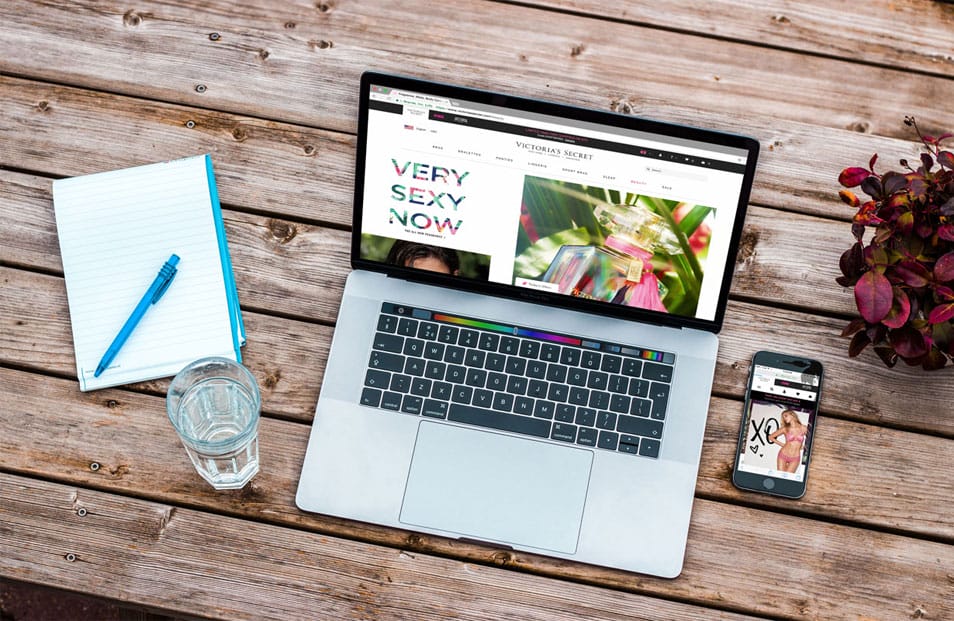 Macbook Pro and iPhone on Table Mockup 2 Macbook Pro and iPhone on Table Mockup