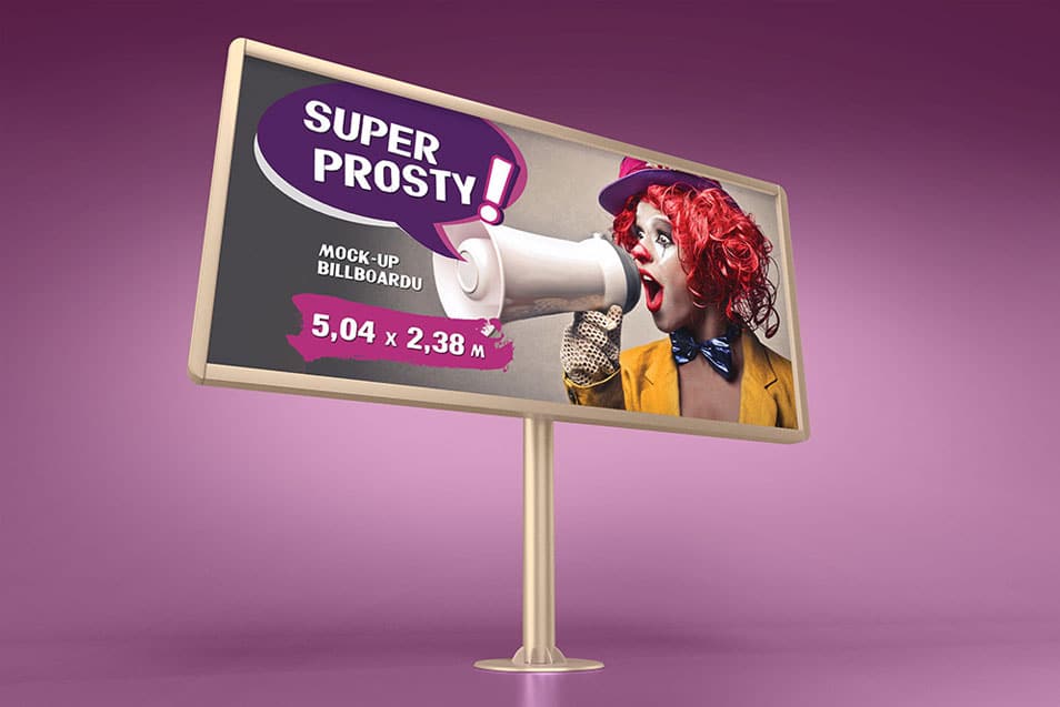 Prosty Billboard Mockup 2 Prosty Billboard Mockup
