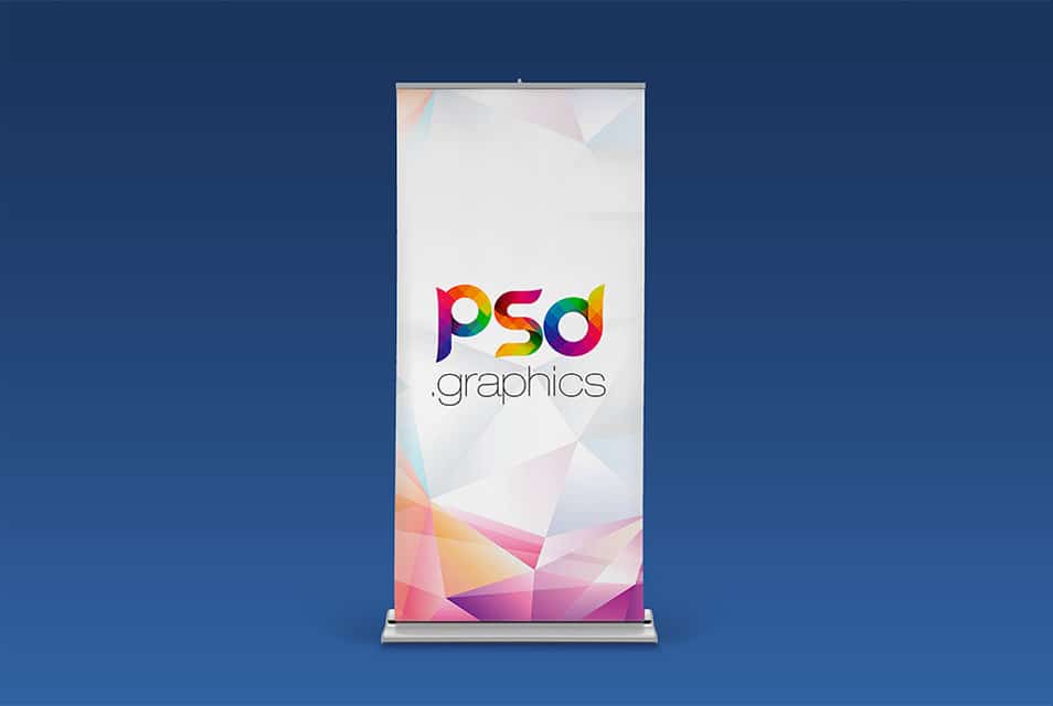 Roll Up Banner Mockup Free PSD 2 Roll Up Banner Mockup Free PSD